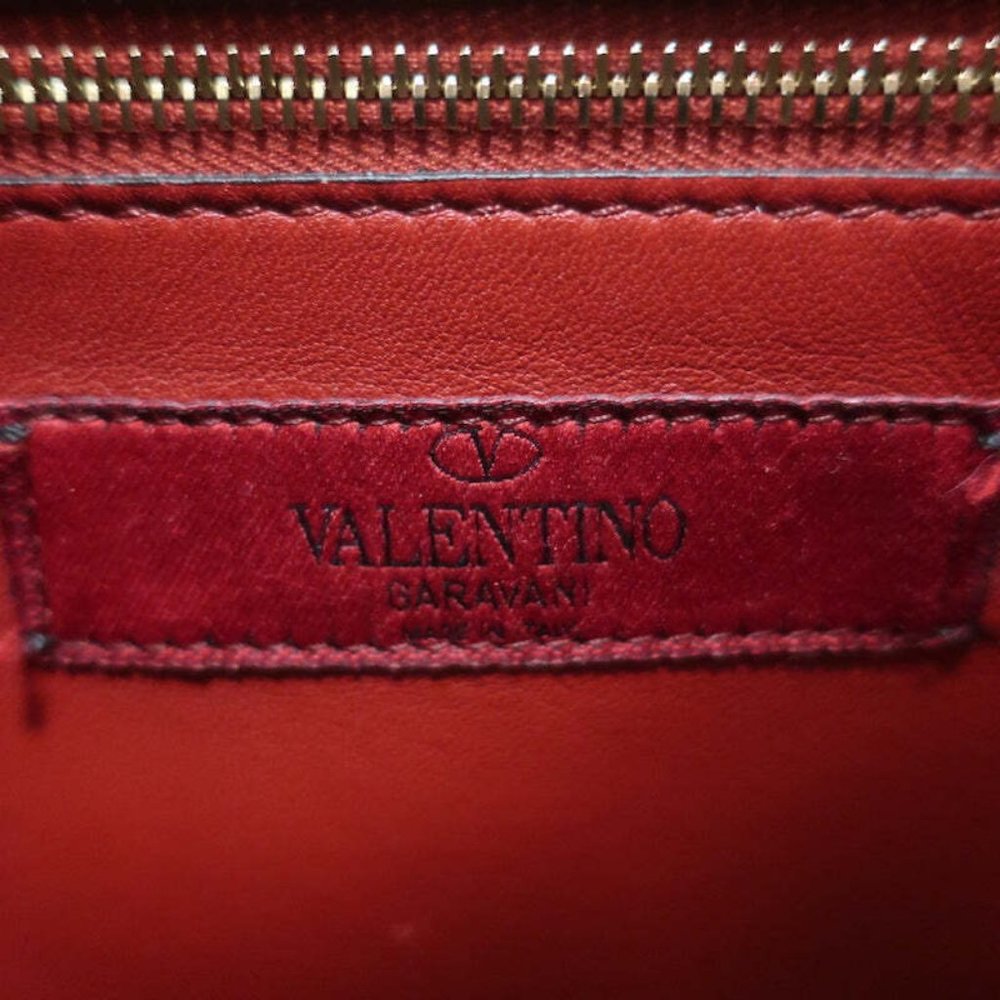 Valentino Large Rockstud Spike Chain Strap Bag Poudre Leather - Picture 11 of 11